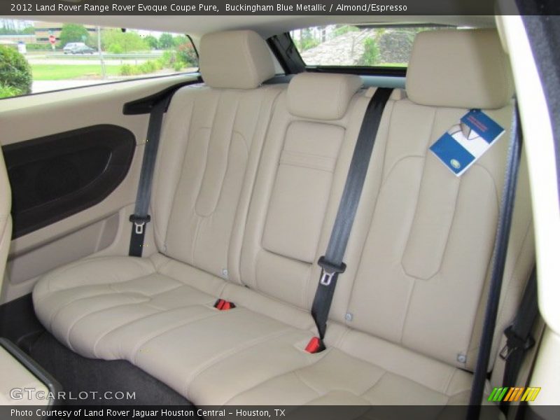 Rear Seat of 2012 Range Rover Evoque Coupe Pure