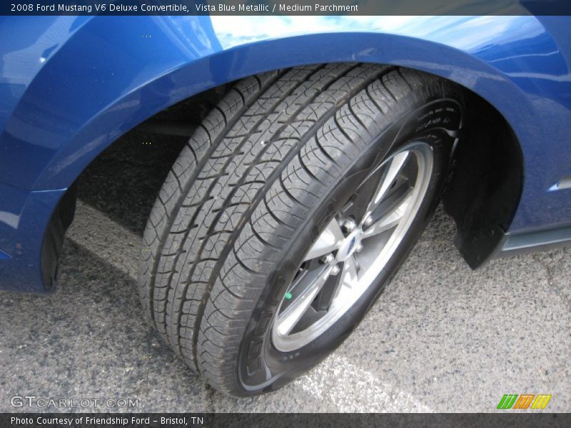 Vista Blue Metallic / Medium Parchment 2008 Ford Mustang V6 Deluxe Convertible
