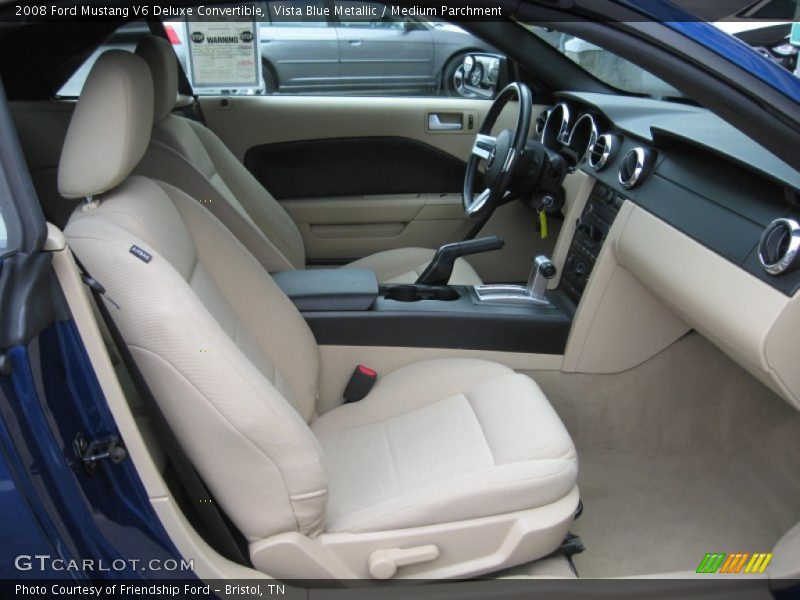 Vista Blue Metallic / Medium Parchment 2008 Ford Mustang V6 Deluxe Convertible
