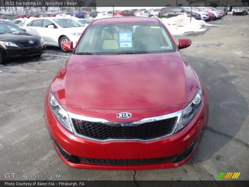 Spicy Red / Beige 2012 Kia Optima LX