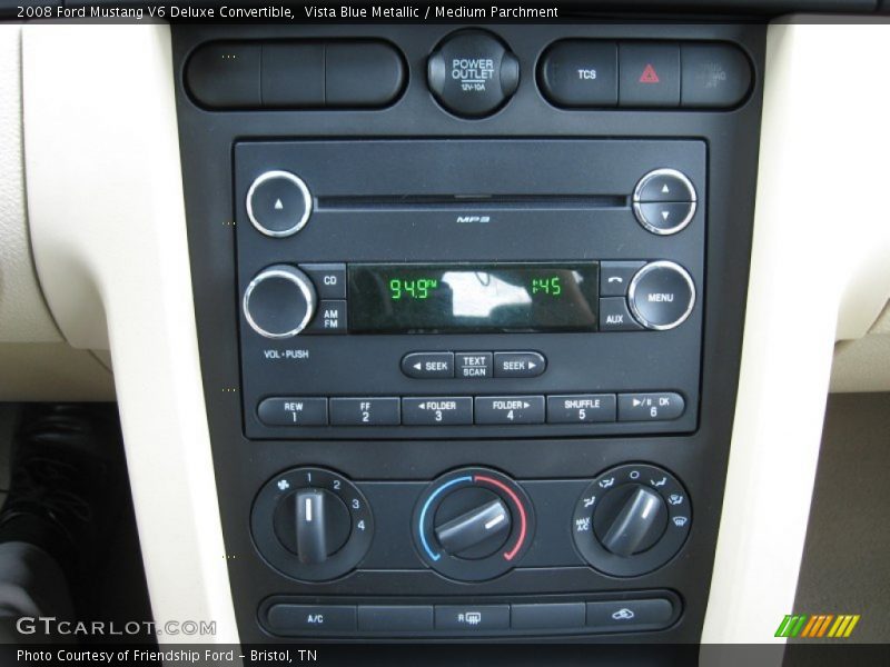 Vista Blue Metallic / Medium Parchment 2008 Ford Mustang V6 Deluxe Convertible