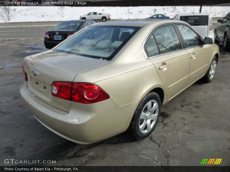 Light Almond Beige / Beige 2008 Kia Optima LX