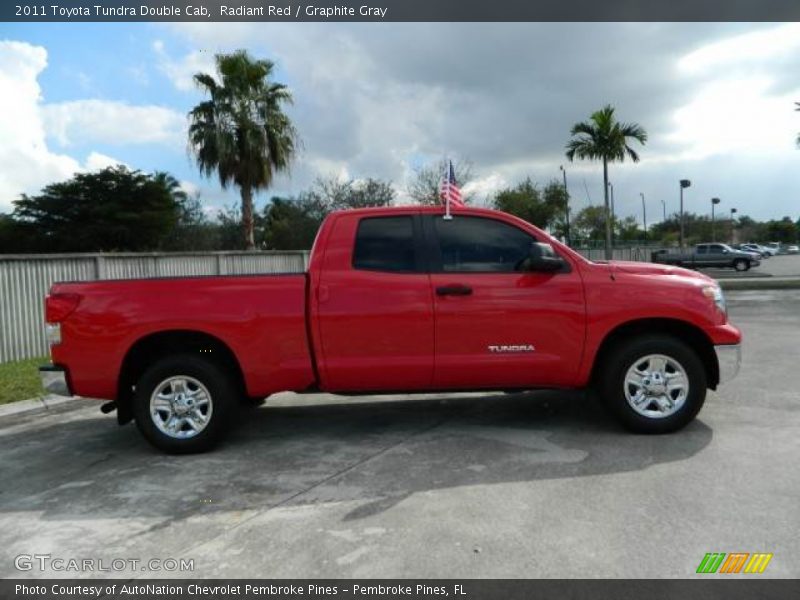 Radiant Red / Graphite Gray 2011 Toyota Tundra Double Cab