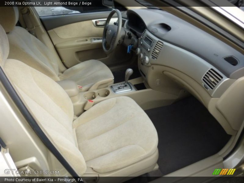 Light Almond Beige / Beige 2008 Kia Optima LX