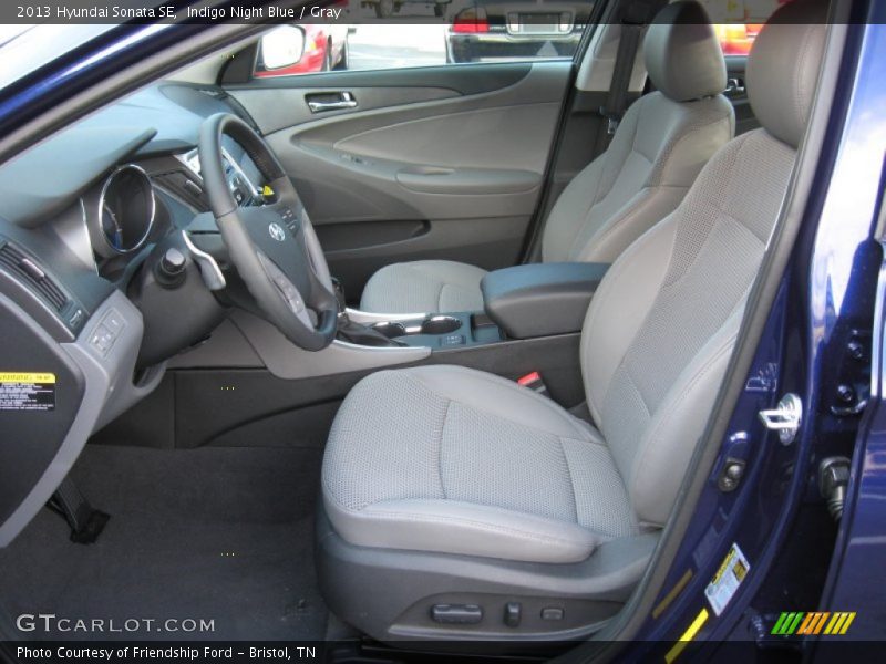 Indigo Night Blue / Gray 2013 Hyundai Sonata SE