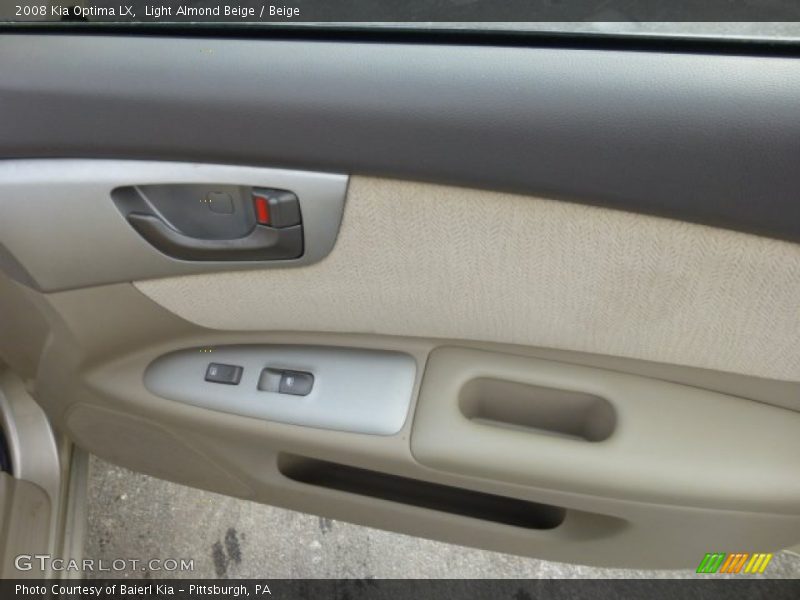 Light Almond Beige / Beige 2008 Kia Optima LX
