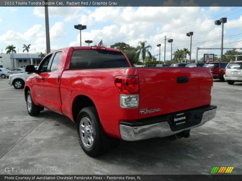 Radiant Red / Graphite Gray 2011 Toyota Tundra Double Cab