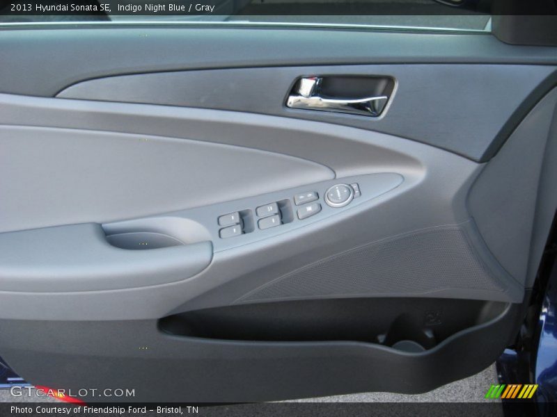 Indigo Night Blue / Gray 2013 Hyundai Sonata SE