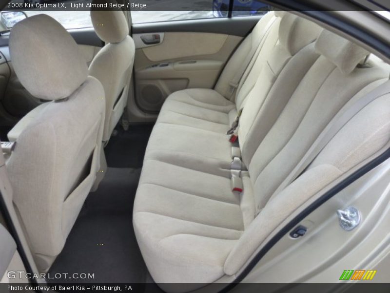 Light Almond Beige / Beige 2008 Kia Optima LX