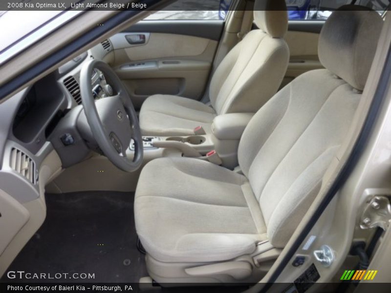 Light Almond Beige / Beige 2008 Kia Optima LX