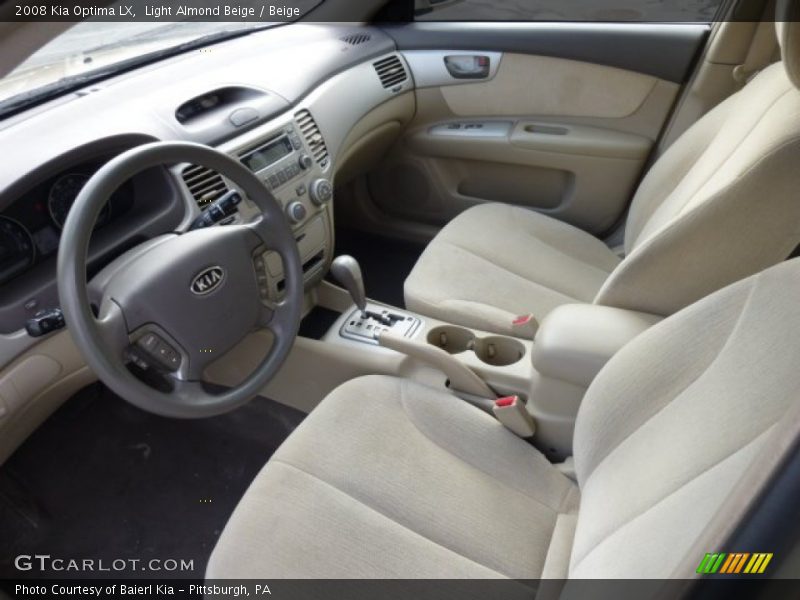 Light Almond Beige / Beige 2008 Kia Optima LX