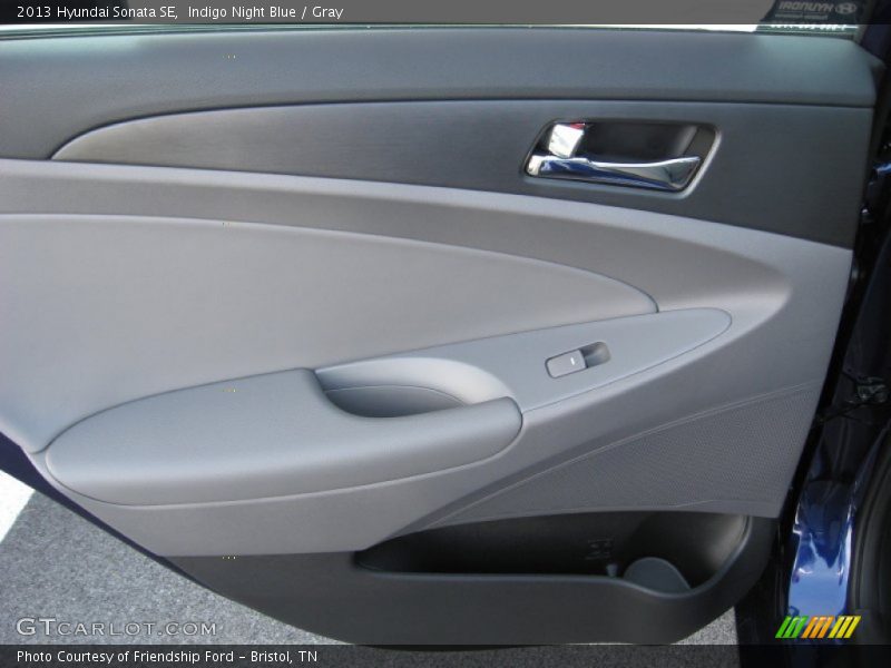 Indigo Night Blue / Gray 2013 Hyundai Sonata SE