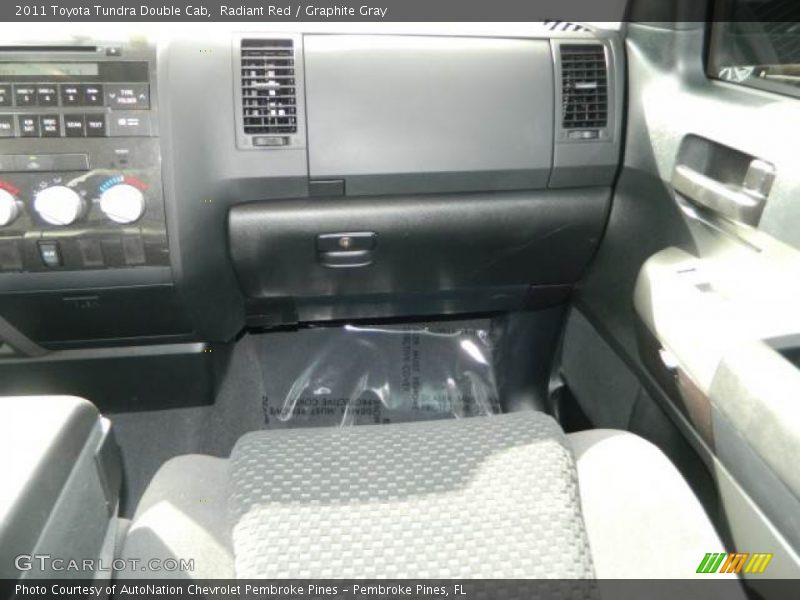 Radiant Red / Graphite Gray 2011 Toyota Tundra Double Cab