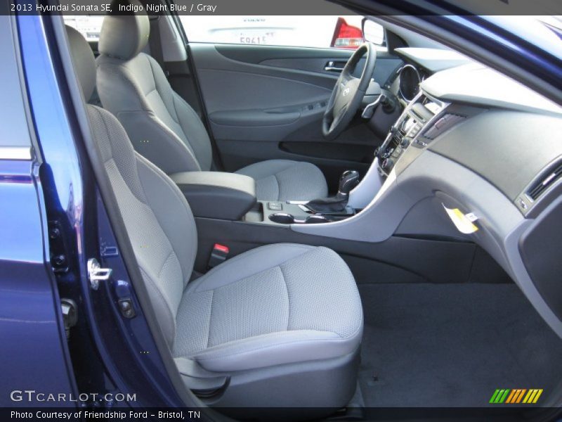 Indigo Night Blue / Gray 2013 Hyundai Sonata SE