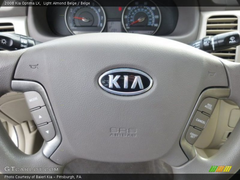 Light Almond Beige / Beige 2008 Kia Optima LX
