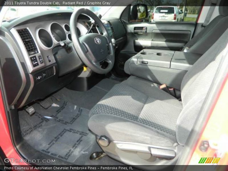 Radiant Red / Graphite Gray 2011 Toyota Tundra Double Cab
