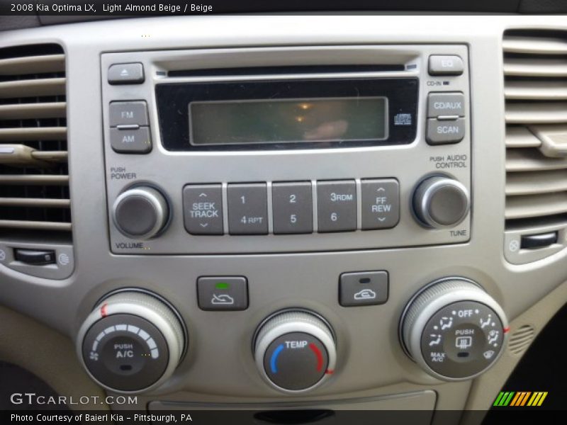 Light Almond Beige / Beige 2008 Kia Optima LX