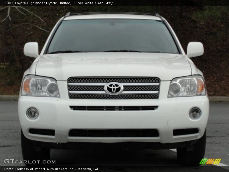 Super White / Ash Gray 2007 Toyota Highlander Hybrid Limited