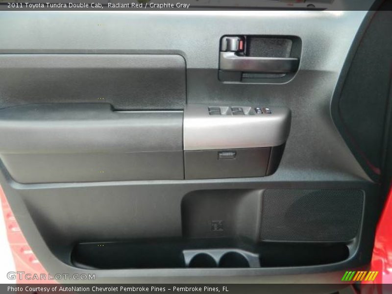 Radiant Red / Graphite Gray 2011 Toyota Tundra Double Cab