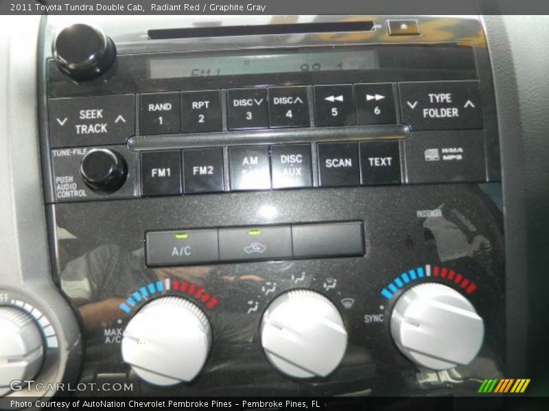 Radiant Red / Graphite Gray 2011 Toyota Tundra Double Cab