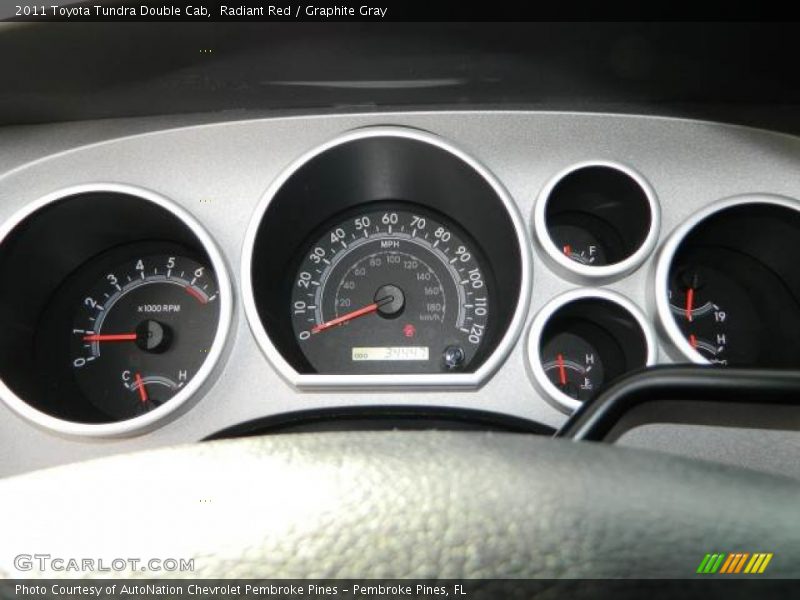 Radiant Red / Graphite Gray 2011 Toyota Tundra Double Cab