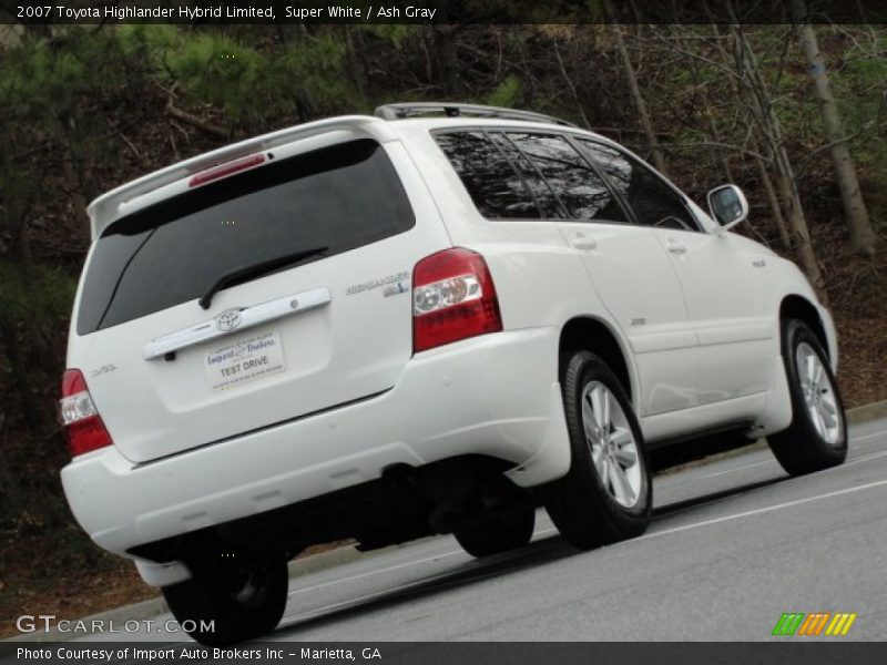 Super White / Ash Gray 2007 Toyota Highlander Hybrid Limited