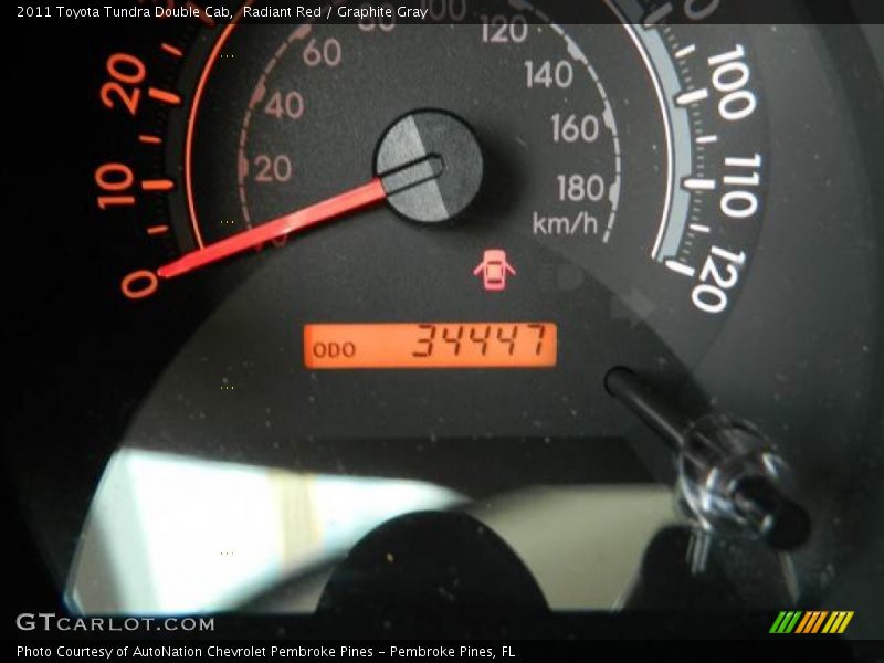 Radiant Red / Graphite Gray 2011 Toyota Tundra Double Cab