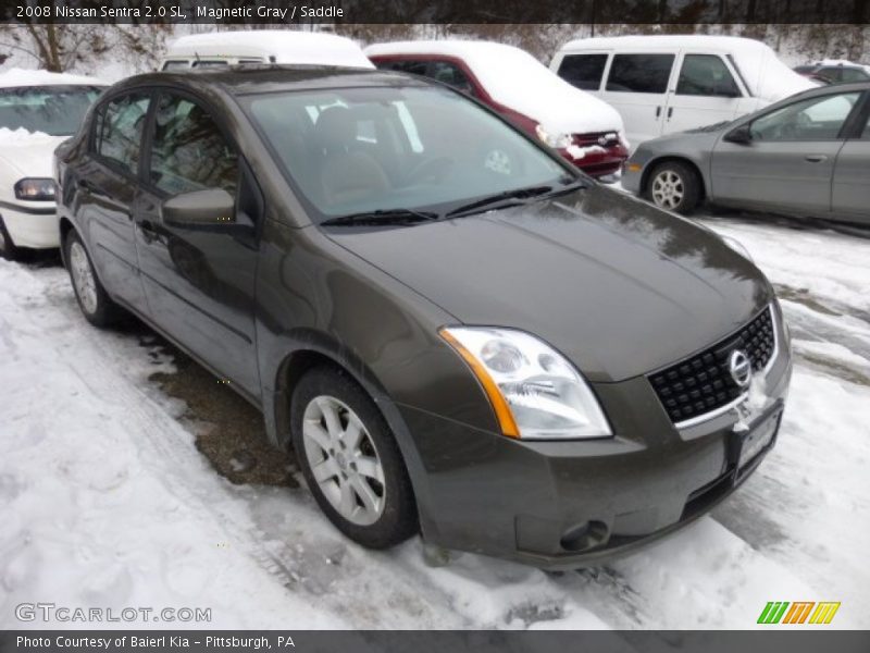 Magnetic Gray / Saddle 2008 Nissan Sentra 2.0 SL