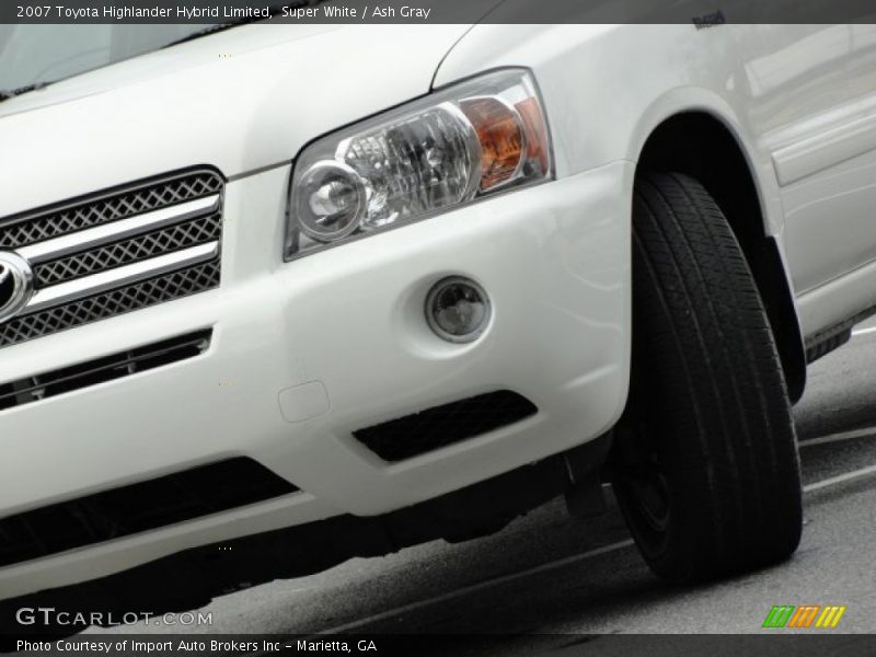 Super White / Ash Gray 2007 Toyota Highlander Hybrid Limited