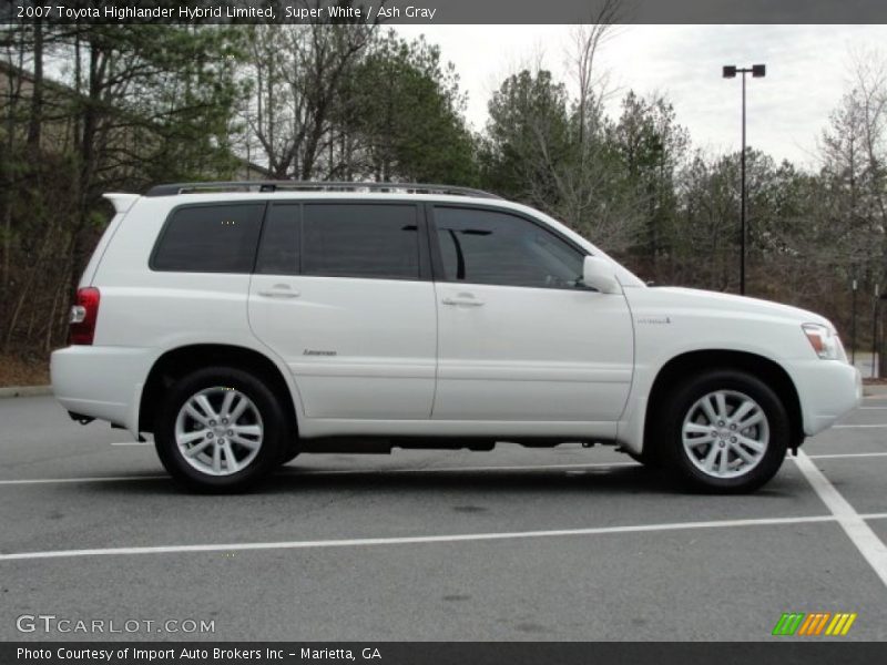 Super White / Ash Gray 2007 Toyota Highlander Hybrid Limited
