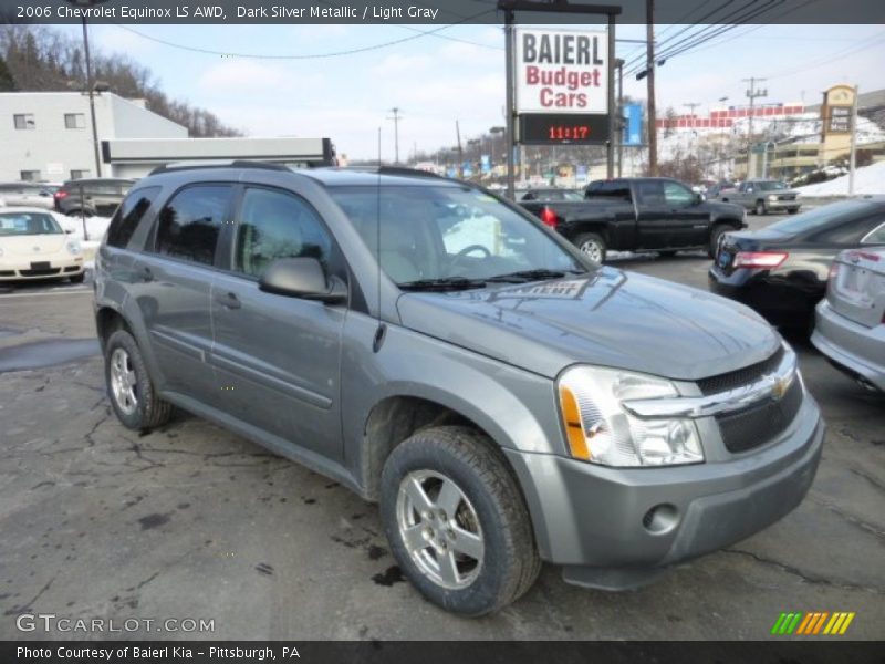Dark Silver Metallic / Light Gray 2006 Chevrolet Equinox LS AWD