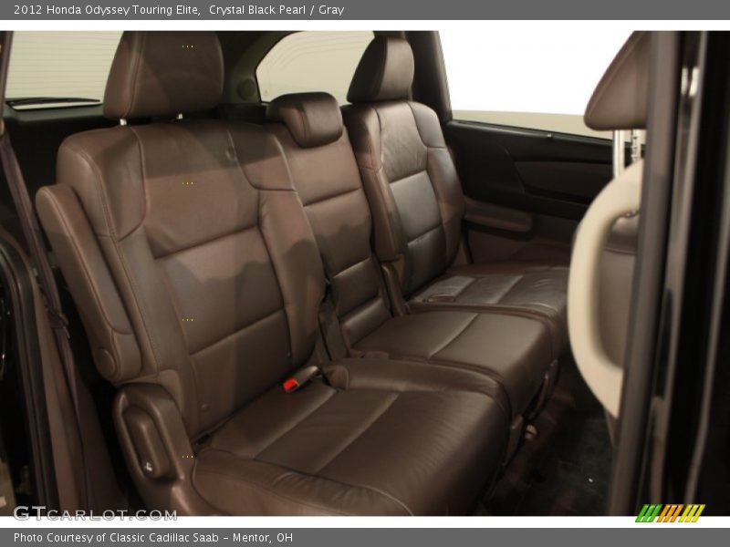Crystal Black Pearl / Gray 2012 Honda Odyssey Touring Elite