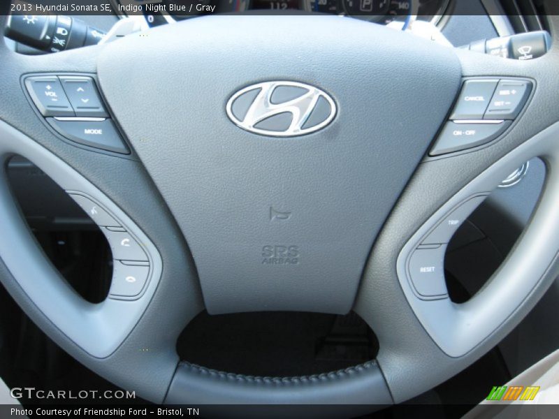 Indigo Night Blue / Gray 2013 Hyundai Sonata SE