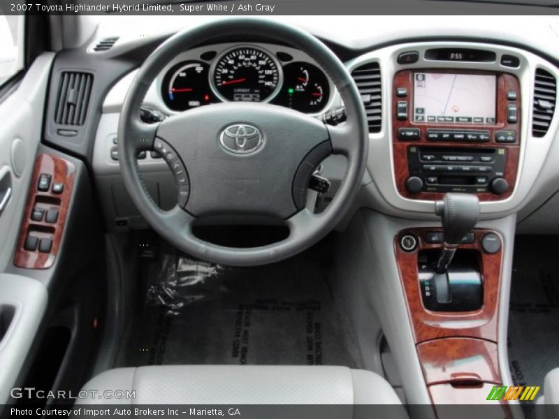 Super White / Ash Gray 2007 Toyota Highlander Hybrid Limited
