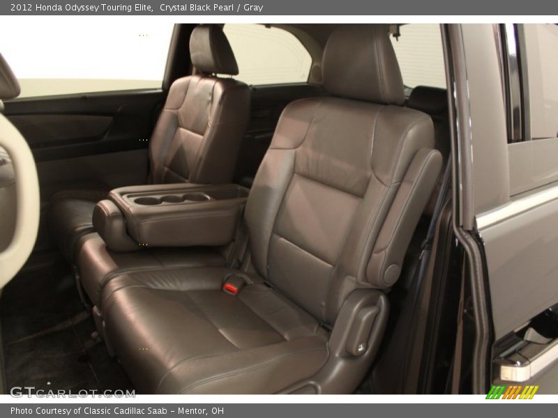 Crystal Black Pearl / Gray 2012 Honda Odyssey Touring Elite