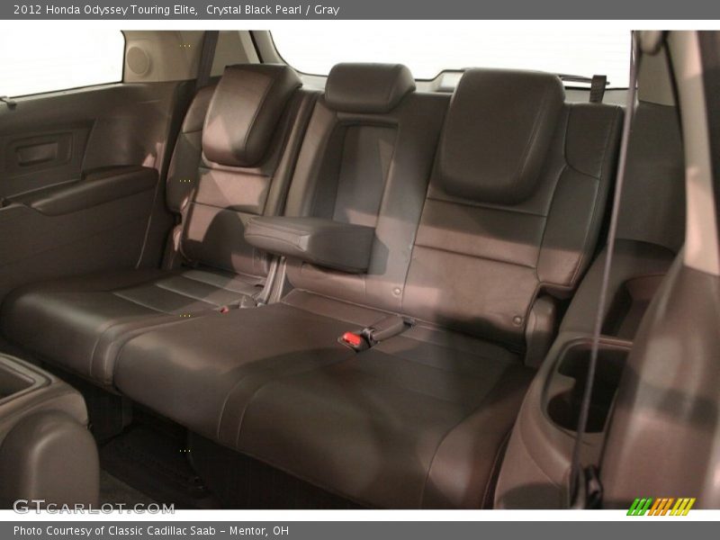 Crystal Black Pearl / Gray 2012 Honda Odyssey Touring Elite