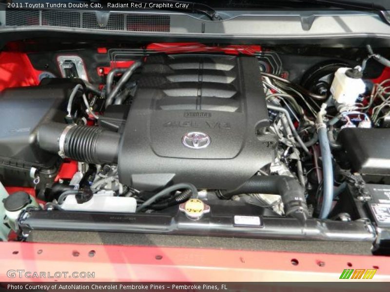 Radiant Red / Graphite Gray 2011 Toyota Tundra Double Cab