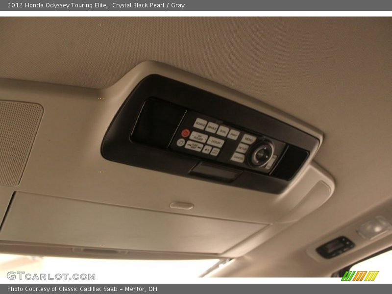 Crystal Black Pearl / Gray 2012 Honda Odyssey Touring Elite