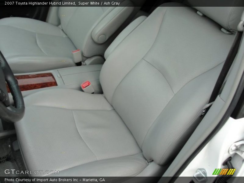 Super White / Ash Gray 2007 Toyota Highlander Hybrid Limited