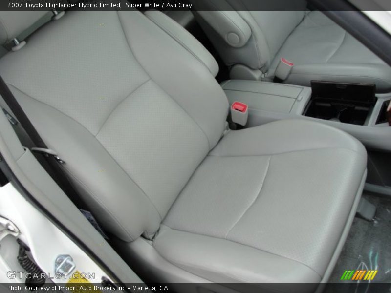 Super White / Ash Gray 2007 Toyota Highlander Hybrid Limited