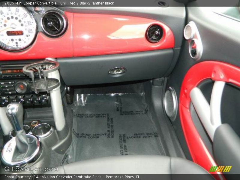 Chili Red / Black/Panther Black 2006 Mini Cooper Convertible