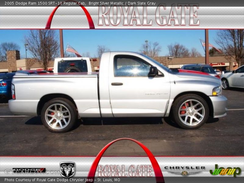 Bright Silver Metallic / Dark Slate Gray 2005 Dodge Ram 1500 SRT-10 Regular Cab