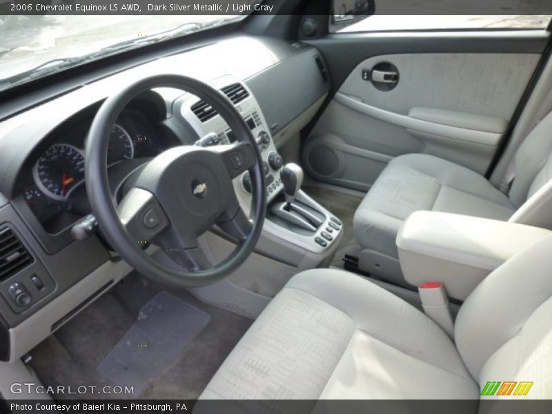Dark Silver Metallic / Light Gray 2006 Chevrolet Equinox LS AWD