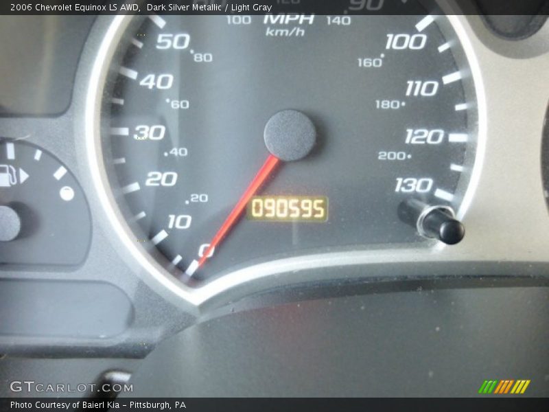 Dark Silver Metallic / Light Gray 2006 Chevrolet Equinox LS AWD