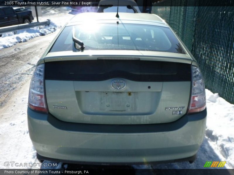 Silver Pine Mica / Beige 2006 Toyota Prius Hybrid
