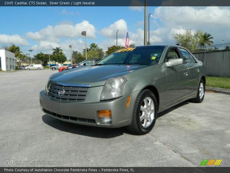 Silver Green / Light Neutral 2005 Cadillac CTS Sedan