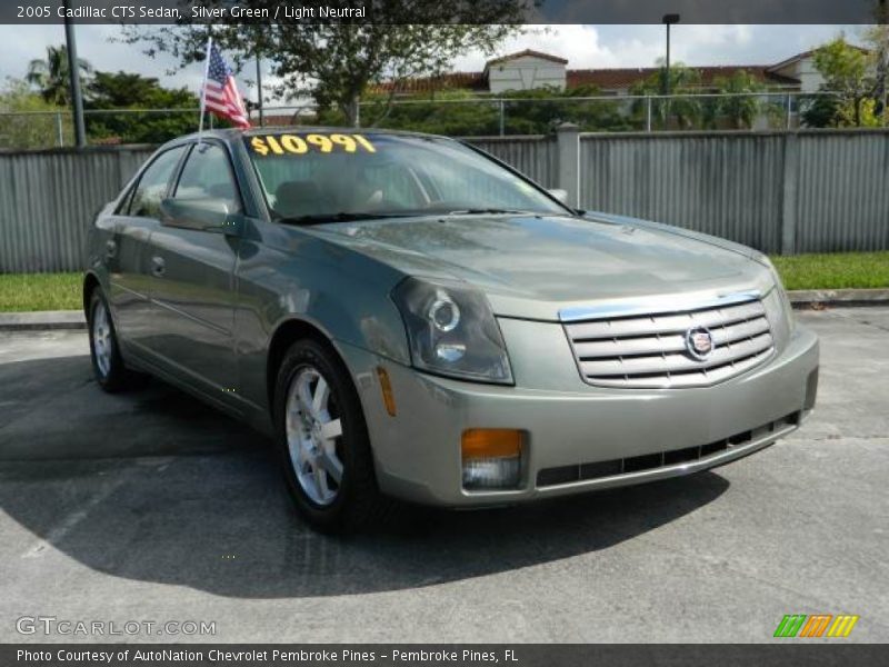 Silver Green / Light Neutral 2005 Cadillac CTS Sedan