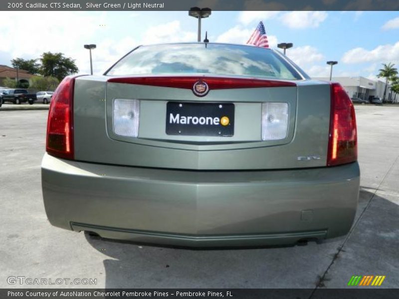 Silver Green / Light Neutral 2005 Cadillac CTS Sedan