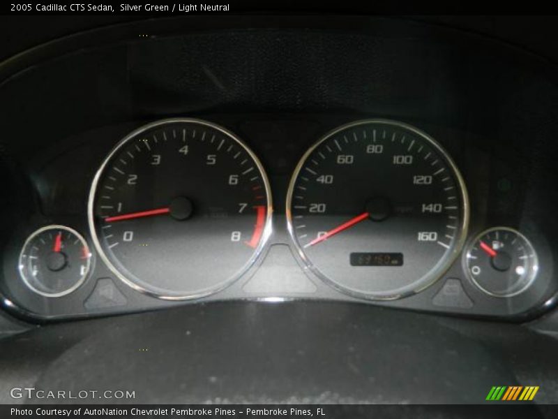Silver Green / Light Neutral 2005 Cadillac CTS Sedan