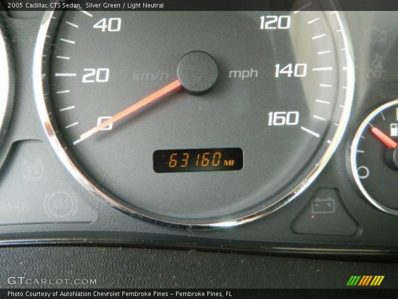 Silver Green / Light Neutral 2005 Cadillac CTS Sedan